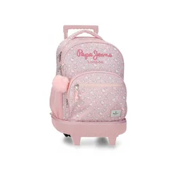 PEPE JEANS MIA ranac za školu sa točkićima - light pink