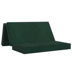 Sofa na razvlačenje 120 x 67 x 45 cm Tamnozelena