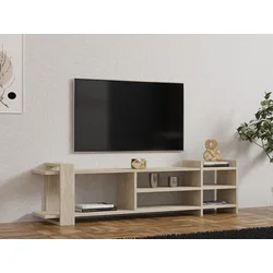 Hanah Home TV komoda Zeyna, 156 cm, Krem