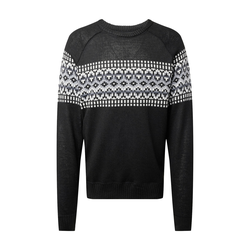 Jersey Navideño Para Hombre Brave Soul - Diseño Fairisle Con Pompones Y Bordados