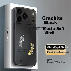 Yingkaida Maska za mobilni telefon Apple 17 Pro Max, Crna