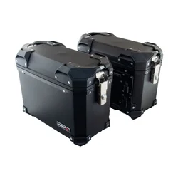 Set bočnih moto kofera MVX 28 l, crni, sa univerzalnim nosačem