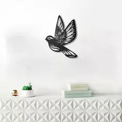 Wallity Zidna dekoracija Swallow Bird, Crna