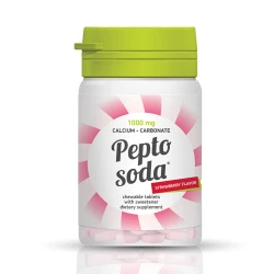 Pepto Soda 1000 mg Kalcijum-karbonat, 14 tableta za žvakanje