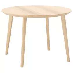 LISABO Sto, jasenov furnir, 105 cm