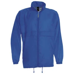 VJETROVKA S KAPULJAČOM ZIP UNISEX B&C SIROCCO ZAGREBAČKO PLAVA S