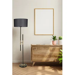 Aberto Design Podna lampa Felix, 165 cm, E27, Crna