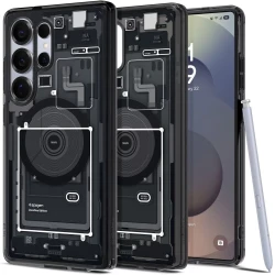 Ovitek SPIGEN Ultra Hybrid Mag MagSafe Galaxy S25 Ultra Zero One črn (ACS08957)