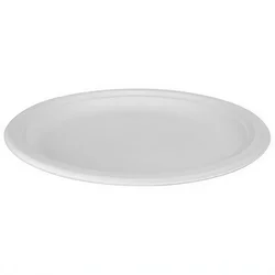 Krožnik iz sladkornega trsa, okrogel, 17 cm, 50 kosov.