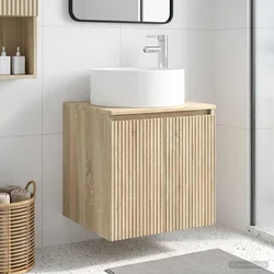 Umivaonik s policom za zid Hrast sonoma 49,5 x 44,5 x 65,5 cm