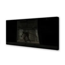 tulup.si Slika na platnu Zombie temno stavbe 140x70 cm