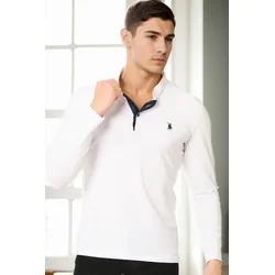 V4009 DEWBERRY MENS SWEATSHIRT-WHITE 1