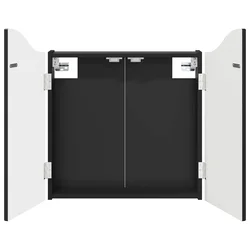 Kabinet za mete Crna 56 x 12 x 63 cm Konstruirano drvo