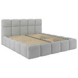Tapacirani Krevet Cloudy 160/200 cm , srebrna