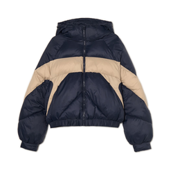 Cropp - Prošivena puffer jakna s kapuljačom - navy