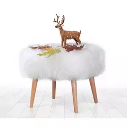 Atelier del Sofa Tabure 50x45x42cm, Belo