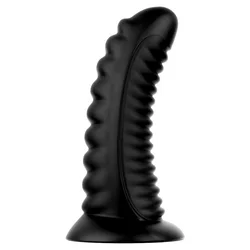 BUTTR Double Ribbed Butt Plug 26cm Black