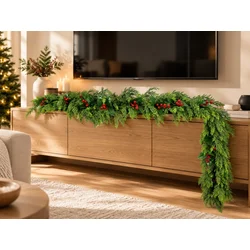 Novogodišnja girlanda Berry Pine 180 cm ( LOW-BEP-180 )