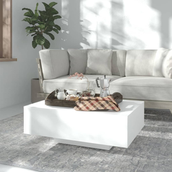 Den Klubska mizica bela 85x55x31 cm iverna plošča