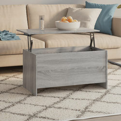Den Klubska mizica siva sonoma 102x55,5x52,5 cm konstruiran