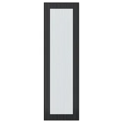 HEJSTA Staklena vrata, boja antracita/rebrasto staklo, 30x100 cm