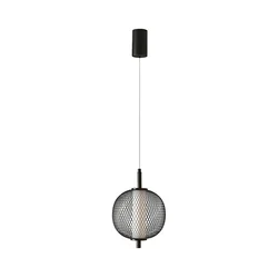 LED luster na sajli PUMA LED/10W/230V, prečnik 20 cm, crne boje