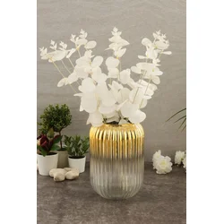 Aberto Design Vaza Line D20G, 10x20x10 cm, Zlatne boje