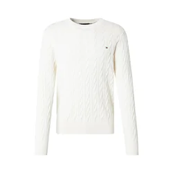 TOMMY HILFIGER Pulover Classic naravno bela