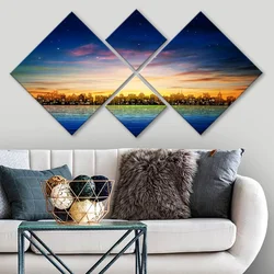 Wallity slika 4MDF199335725, 60x115 cm, 4 dijela