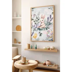 Arteastermodel12-3348 Višenamenska Dekorativna Slika u Ram