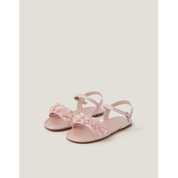 Monsoon Children Sandale za devojčice Pearly Pom Flower, Roze