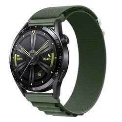 BStrap Nylon Loop pašček za Garmin Venu 2 Plus, green