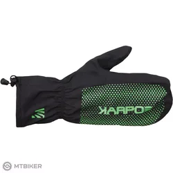 Rokavice Karpos LAVAREDO RAIN, črne/fluo zelene (S)
