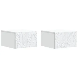 Stolna montirana na zid 2 pcs Bijela 34,5 x 33 x 20 cm