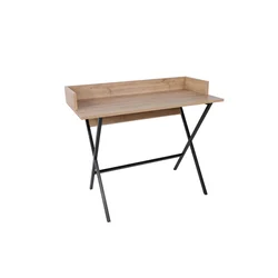 Hanah Home Radni sto Monaco, 100x50x89 cm, Hrast-crni