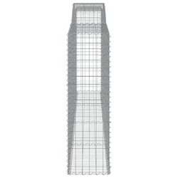 Lučne gabionske košare 2 kom 400x30x160/180cm pocinčano željezo