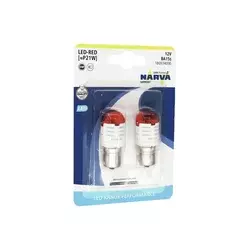 Komplet 2x LED automobilske sijalice P21W BA15s, 1,75 W / 12 V, crvene - Narva 18093RPNVAB2