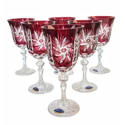Marika Kozarci za vino Ruby Crystal 220ml Olive Grinder 6 kosov