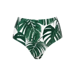 SugarShape Bikini hlačke Monaco smaragd/bela