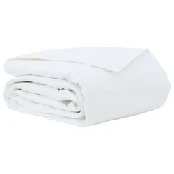 Vidaxl Poletna odeja Bela 240 x 220 cm Perje