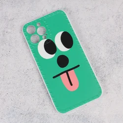 Maska Smile face za iPhone 12 Pro Max 6.7 zelena