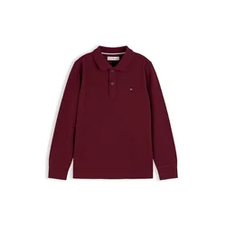 TOMMY HILFIGER Majica Essential temno rdeča
