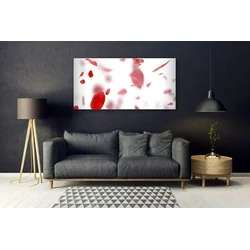 tulup.si Steklena slika Vrtnice narava 140x70 cm 4 obešalnika