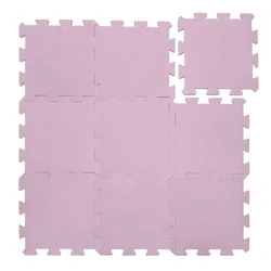Pena podloga Puzzle 30x30 cm 9 kosov, Sugar Pink