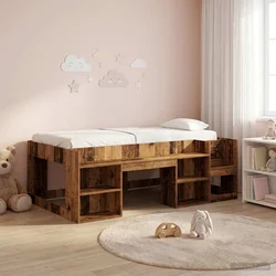 Krevet za djecu s ladicama Staro drvo 90 x 200 cm