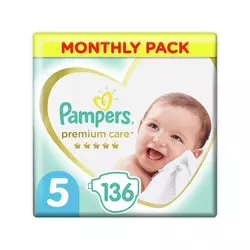 Pampers Pelene mesečno pakovanje S5 MSB (136)