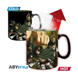 Termoaktivni lonček ABYstyle Attack on Titan - Titans S3, 460 ml (ABYMUGA436)
