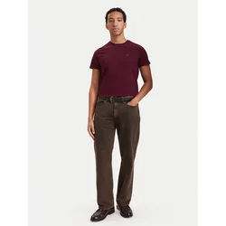 Tommy Jeans Majica DM0DM04411 Vijolična Slim Fit