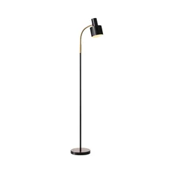 Halo Design 746866 - Podna lampa VOGUE 1xE27/40W/230V crna/mesing