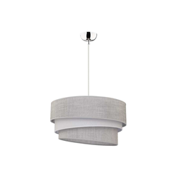 Duolla - Luster na sajli TRIO 1xE27/40W/230V prečnik 45 cm siva/bela